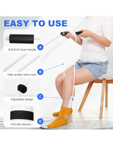 Dispositivo Ayudante para Poner y Quitar Calcetines JFMkaer