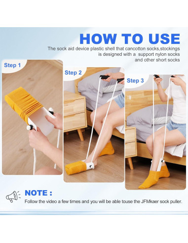 Dispositivo Ayudante para Poner y Quitar Calcetines JFMkaer