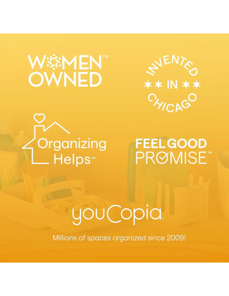 Carro de Almacenamiento Rodante YouCopia 5 cm Ajustable Blanco