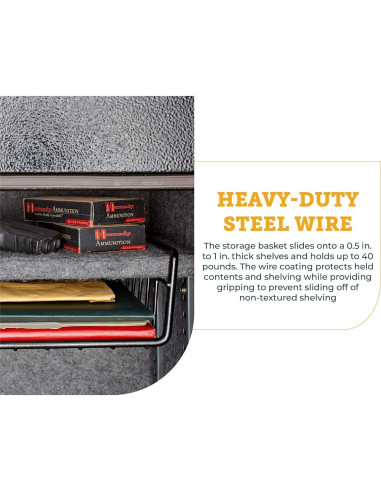 Cesta de Documentos Colgante SnapSafe 76012 - Almacenamiento Fácil