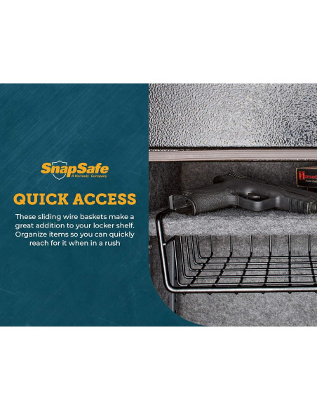 Cesta de Documentos Colgante SnapSafe 76012 - Almacenamiento Fácil