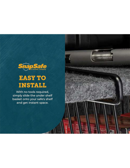 Cesta de Documentos Colgante SnapSafe 76012 - Almacenamiento Fácil