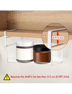 Cesta Colgante Organizador de Maquillaje Poeland - 2 Piezas 2