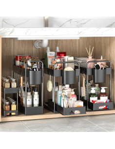 Organizadores Bajo el Fregadero ZIZOTI - 4 Paquetes Multiuso 2