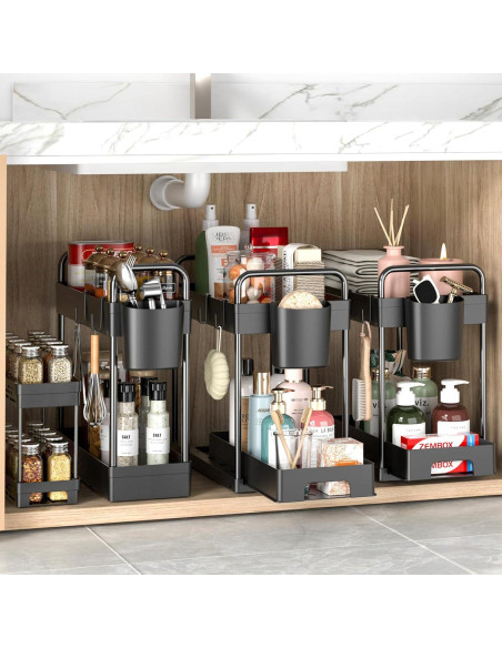 Organizadores Bajo el Fregadero ZIZOTI - 4 Paquetes Multiuso