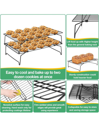 Rejillas de Enfriamiento P&P CHEF 2 Niveles Acero Inoxidable 38.1x25.9cm