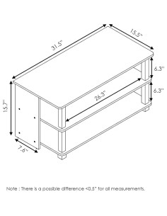 Estante para zapatos Furinno Turn-N-Tube 3 niveles 80 cm Espresso/Negro 2