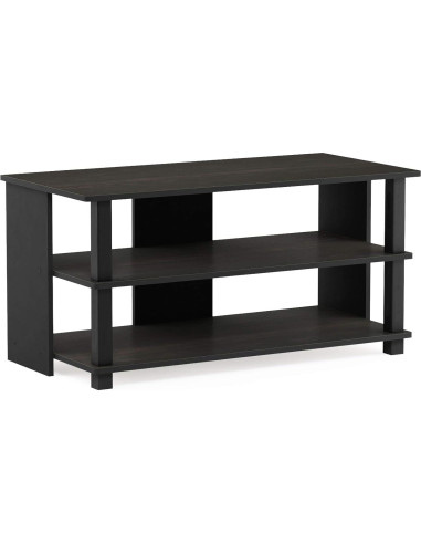 Estante para zapatos Furinno Turn-N-Tube 3 niveles 80 cm Espresso/Negro