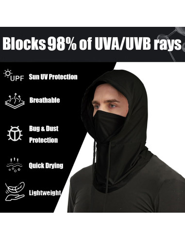 3 Piezas Máscara Balaclava Refrigerante UV Transpirable