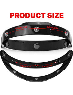 Base de escudo burbuja flip up Marsrut para casco 3 snaps 2