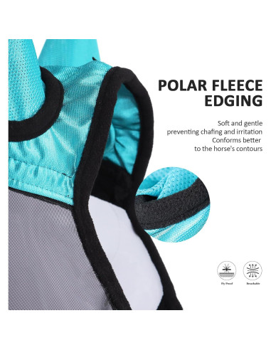 Máscara de Moscas Completa Harrison Howard Teal M UV