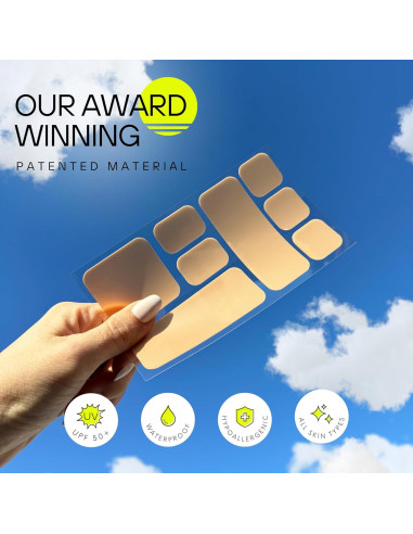 Parche Solar Hipoalergénico Sunkiss Cuadrado 8x8cm UPF50