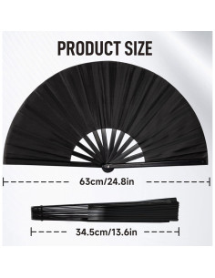 Ventilador de Mano Boots on The Ground para Danza - Negro 2