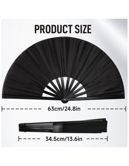 Ventilador de Mano Boots on The Ground para Danza - Negro