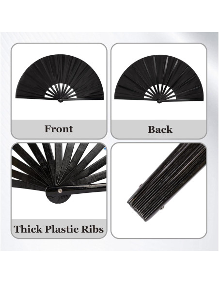 Ventilador de Mano Boots on The Ground para Danza - Negro