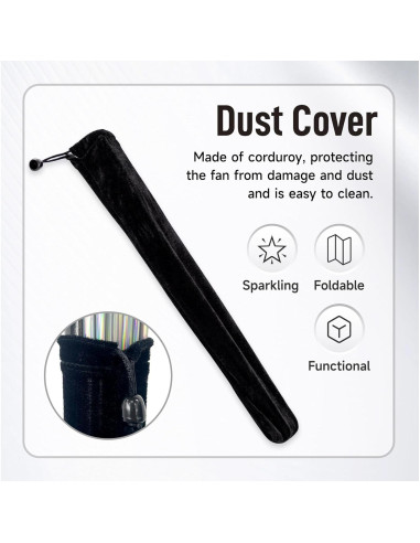 Ventilador de Mano Boots on The Ground para Danza - Negro