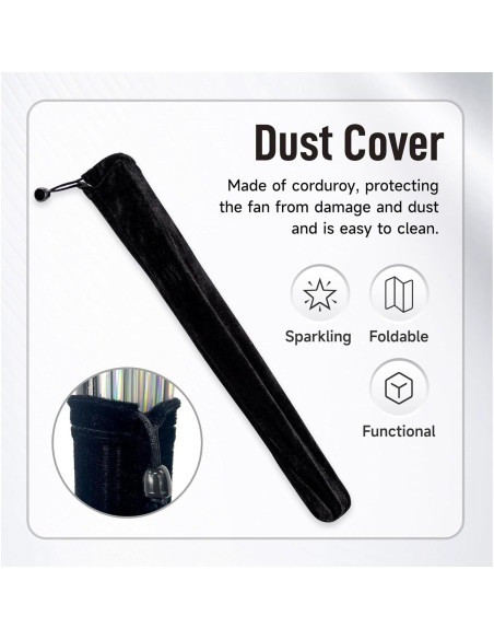 Ventilador de Mano Boots on The Ground para Danza - Negro