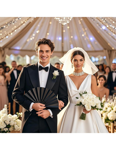 Ventilador de Mano Boots on The Ground para Danza - Negro