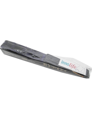 Abanico Plegable InnoLife Pavo Real Bordado Colorido 43 cm