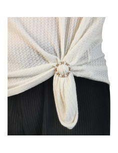 6 Clips de Bufanda de Seda Worutuk con Rhinestones - 3 Tamaños 2