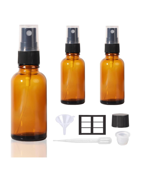 Botellas de Spray de Vidrio Reutilizables StellaCare 28ml - Paquete de 3