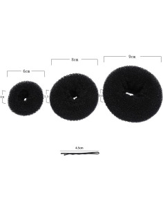 Juego de 3 Anillos de Moño de Cabello Pokinge - S, M, L 2