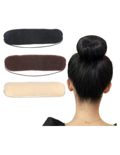 Hacedor de Moño de Cabello Donut VASANA 20cm 3PCS Nylon
