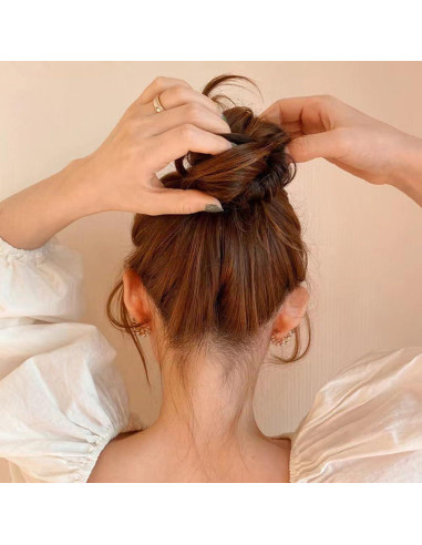 Hacedor de Moño de Cabello Donut VASANA 20cm 3PCS Nylon