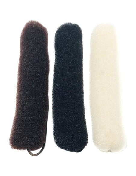 3 Piezas Hacedor de Moño de Cabello QUUPY 20 cm Nylon