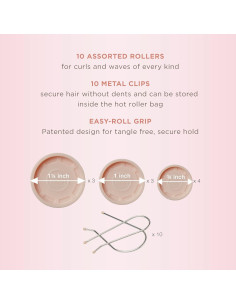 Calentadores de Rizos Compactos Conair HS10XNR - 10 Piezas 2