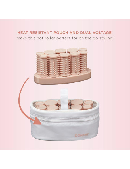 Calentadores de Rizos Compactos Conair HS10XNR - 10 Piezas