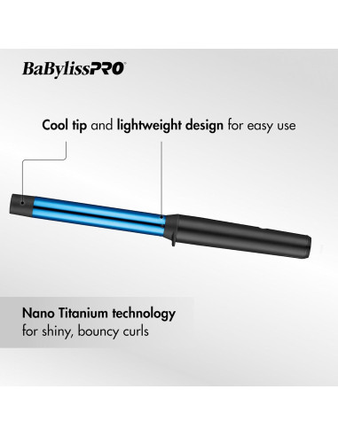 Varita Rizada BaBylissPRO Nano Titanium 2.54cm 430C