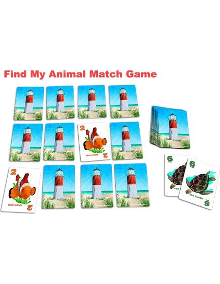 Juego de Cartas Go Fish Océanos Indómitos - Arizona GameCo - 3 Juegos en 1