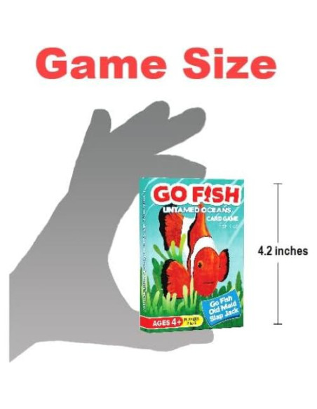 Juego de Cartas Go Fish Océanos Indómitos - Arizona GameCo - 3 Juegos en 1