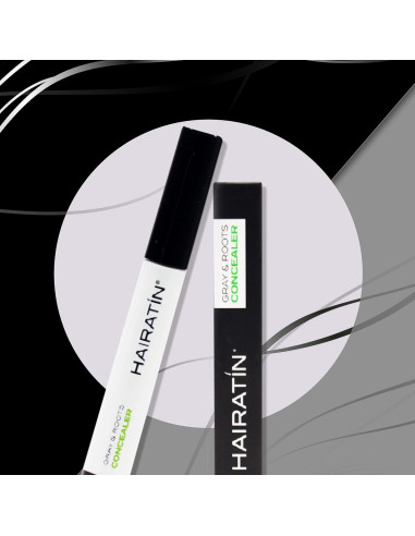 Hairatin Tinte Raíz Negro Rápido y Fácil Aplicación 6 Paquetes