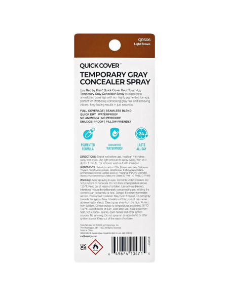 Rociador de Tinte Rápido Red by Kiss 56.7g Marrón Claro