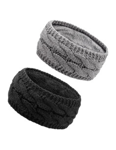 Diadema de Invierno AQOKKA para Mujeres - 2 Pcs, Calentadores de Oídos