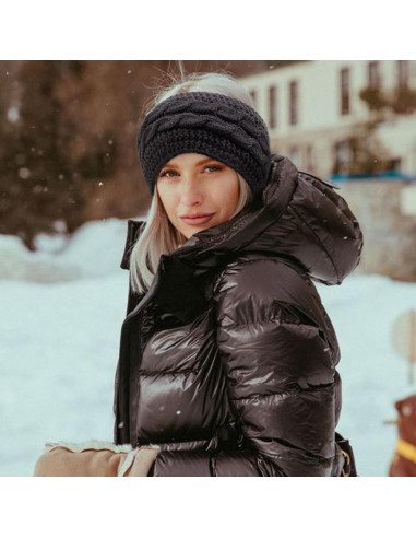 Diadema de Invierno AQOKKA para Mujeres - 2 Pcs, Calentadores de Oídos