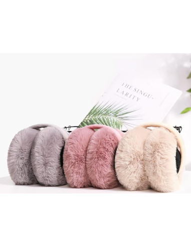 Auriculares de Peluche Plegables GSHLLO para Niñas - Calentadores de Oídos Invierno