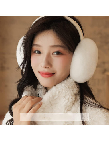 Auriculares de Peluche Plegables GSHLLO para Niñas - Calentadores de Oídos Invierno