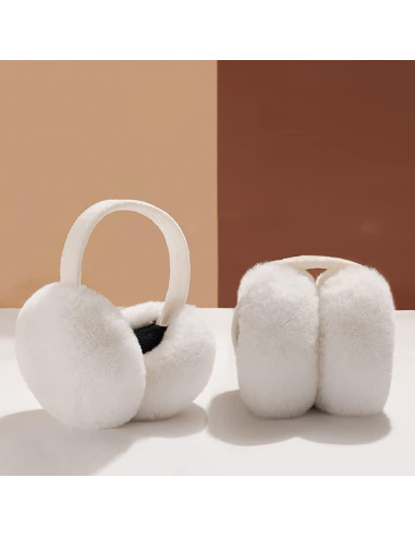Auriculares de Peluche Plegables GSHLLO para Niñas - Calentadores de Oídos Invierno
