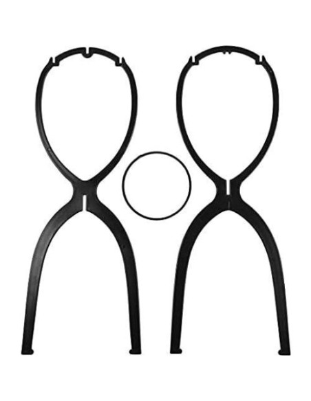 Soporte para Pelucas Dreamlover Negro 50 cm Paquete de 6