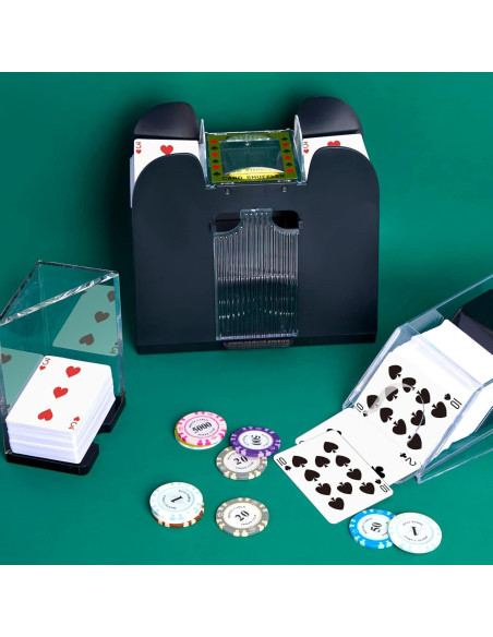 Conjunto de Blackjack Aoriher con Barajador Automático y Zapato Conjunto de Blackjack Aoriher con Barajador Automático y Zapato