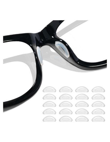 10 Pares Almohadillas Silicona Antideslizantes para Gafas