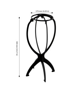 30 Soportes de Peluca JAPCHET Plegables 36 cm Portátiles 2