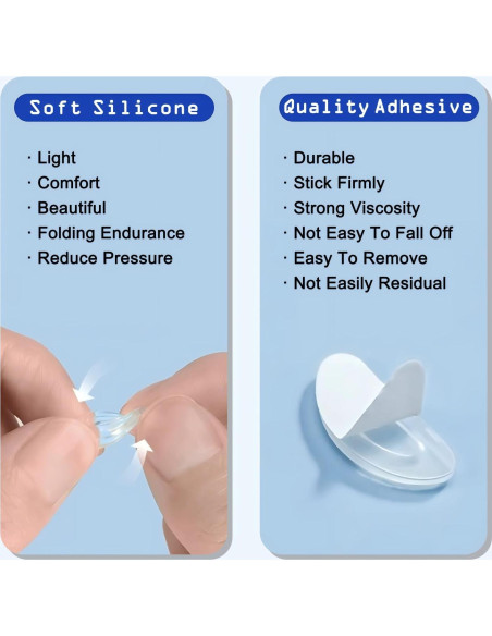 10 Pares Almohadillas Silicona Antideslizantes para Gafas