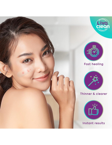 Parches Hidrocoloides Grandes LivaClean para Granos - 20 Unidades