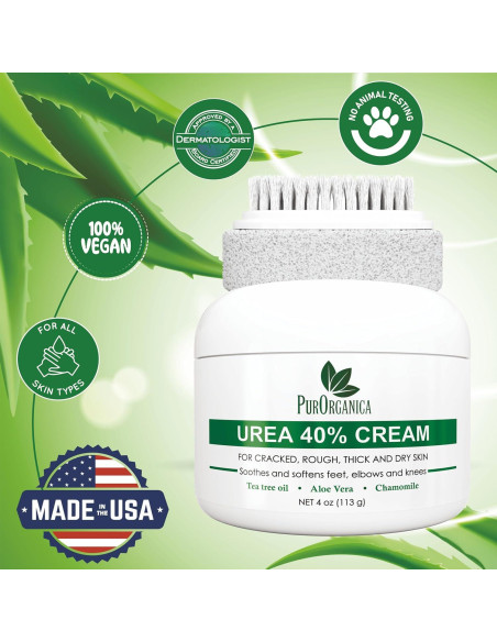 Crema para Pies 40% Urea PurSources - Hidratante y Removedor de Callos