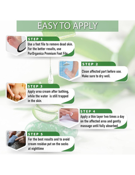 Crema para Pies 40% Urea PurSources - Hidratante y Removedor de Callos