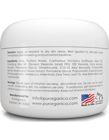 Crema para Pies 40% Urea PurSources - Hidratante y Removedor de Callos